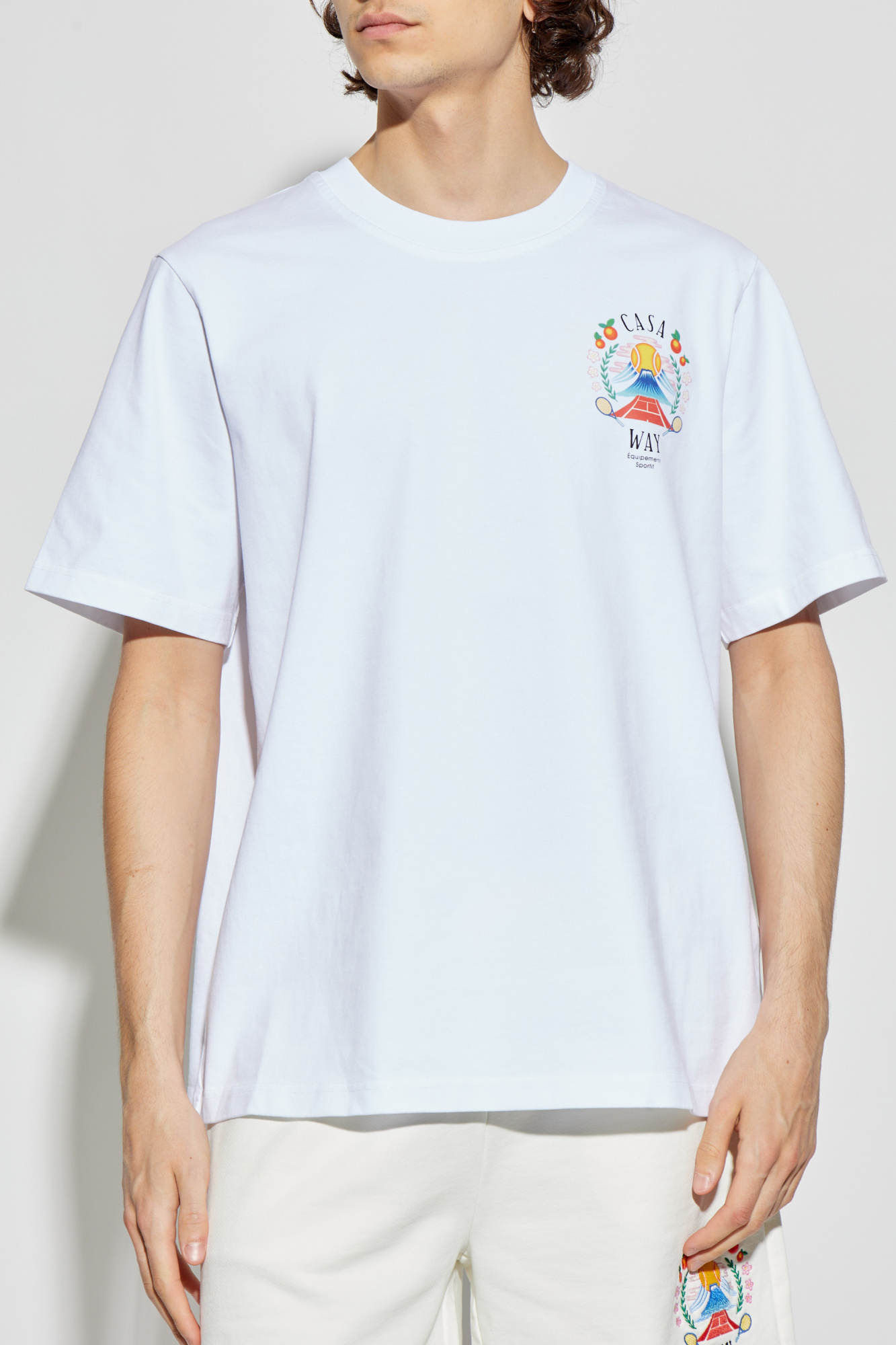 ラウンド  z T-shirt Biały nadrukiem Polska Vitkac - Casablanca ウェア